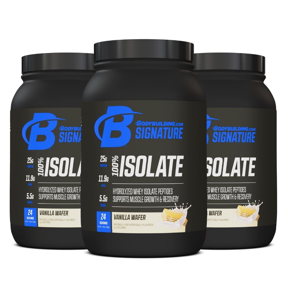 3 - Pack Bodybuilding.com Signature 100% Isolate, 72 Total Servings - Bodybuilding.com