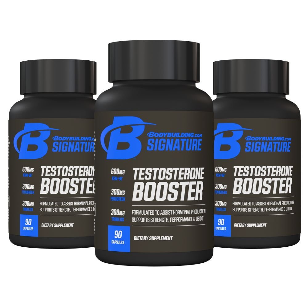 3 - Pack Bodybuilding.com Signature Testosterone Booster, 270 Capsules Total - Bodybuilding.com